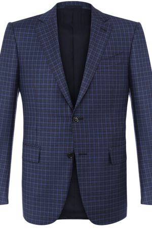 Шерстяной однобортный пиджак в клетку Ermenegildo Zegna Ermenegildo Zegna 352074/121220