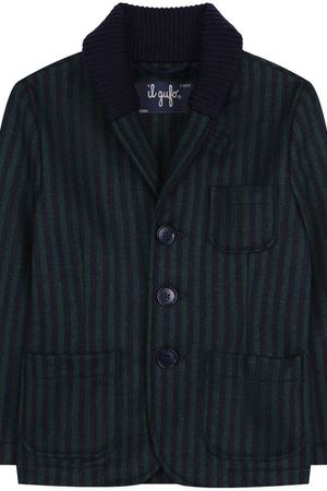 Шерстяной однобортный пиджак с шалевым воротником Il Gufo Il Gufo A18GA282W1005/2A-4A