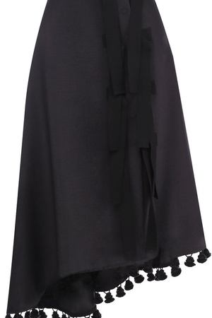 Однотонная юбка-миди с оборками и декоративной отделкой Altuzarra Altuzarra 218-501-745