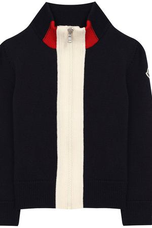 Шерстяной кардиган Moncler Enfant Moncler D2-954-94003-05-969BK/4-6A вариант 2 купить с доставкой