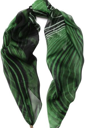 Шелковый платок с принтом и фигурной булавкой Roberto Cavalli Roberto Cavalli GQI019/CTH88 купить с доставкой