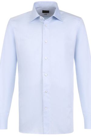 Хлопковая сорочка с воротником кент Ermenegildo Zegna Ermenegildo Zegna 301211/9MS0PA купить с доставкой