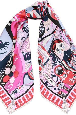 Шелковый платок с принтом Emilio Pucci Emilio Pucci 75/GB10/75M01 купить с доставкой