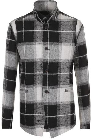 Однобортный пиджак из смеси льна и шерсти с воротником-стойкой Lost&Found Lost&Found M21.601.278 вариант 2