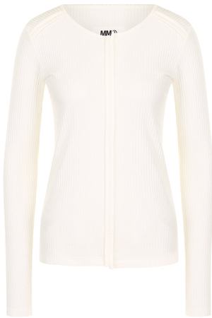 Пуловер фактурной вязки с круглым вырезом Mm6 MM6 Maison Margiela S52GC0081/S23074