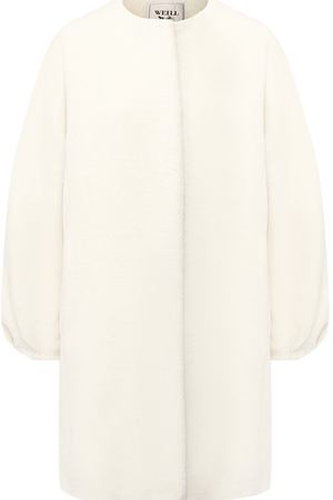 Однотонное пальто с круглым вырезом Weill Weill 194011 вариант 2