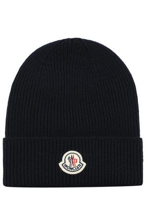 Шерстяная шапка с логотипом бренда Moncler Moncler D2-091-00217-00-04957