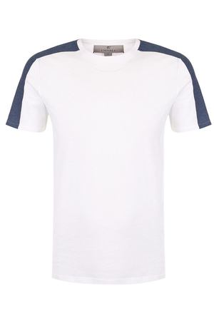 Хлопковая футболка с круглым вырезом Canali Canali T0425/MJ00521