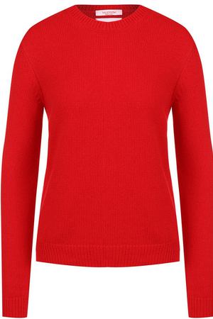 Однотонный кашемировый пуловер с круглым вырезом Valentino Valentino QB3KC16N2SL купить с доставкой