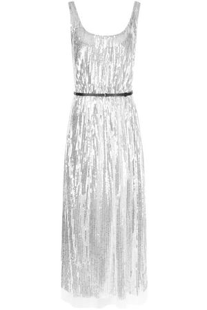 Платье-миди с контрастным поясом и пайетками Marc Jacobs Marc Jacobs M4007622