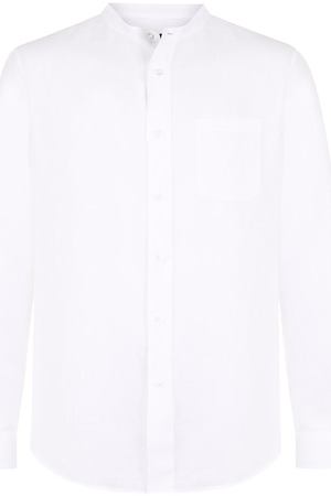 Льняная рубашка с воротником-стойкой Giorgio Armani Giorgio Armani WSC6QT/WS16C