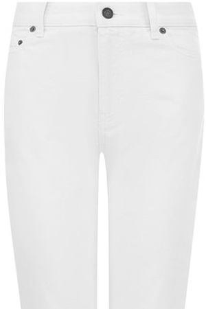 Укороченные однотонные джинсы свободного кроя Saint Laurent Saint Laurent 500463/YA888 вариант 2 купить с доставкой
