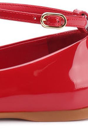 Лаковые туфли с бантом и ремешком на щиколотке Dolce & Gabbana Dolce & Gabbana 0132/D20030/A1328/19-28