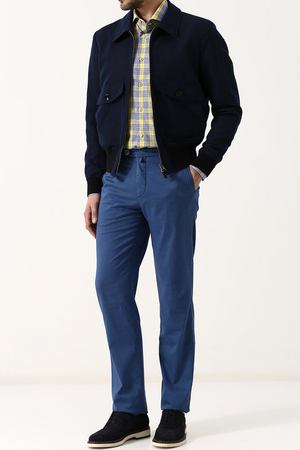 Рубашка из смеси хлопка и льна Kiton Kiton UCMH0624811