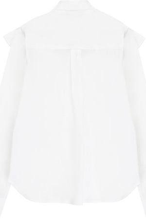 Хлопковая блуза с декоративным воротником No. 21 №21 27 X/K504/8940/34-44