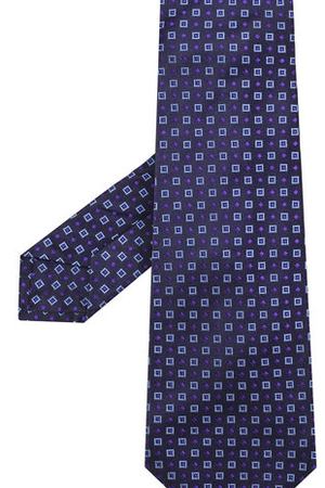 Шелковый галстук с узором Kiton Kiton UCRVKLC03F43 купить с доставкой