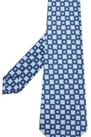 Шелковый галстук с узором Kiton Kiton UCRVKAC01F24 купить с доставкой