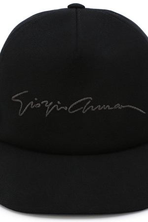 Хлопковая бейсболка с логотипом бренда Giorgio Armani Giorgio Armani 747324/8P510