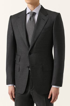 Шерстяной костюм с пиджаком на двух пуговицах Tom Ford Tom Ford 322R01/21AA43 купить с доставкой