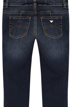 Джинсы с декоративными потертостями Armani Junior Armani Junior  6Y3J32/3DDBZ/11A-16A купить с доставкой