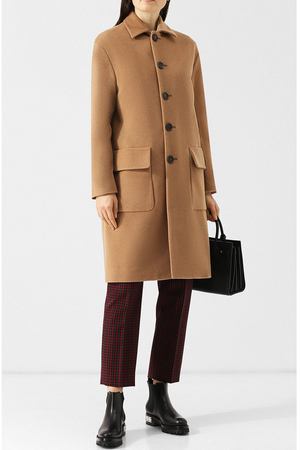 Шерстяное пальто прямого кроя с накладными карманами Dsquared2 Dsquared2 S75AA0258/S48923 купить с доставкой