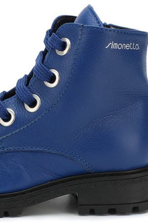 Кожаные ботинки на шнуровке с молнией Simonetta Simonetta 58238/18-27 вариант 2