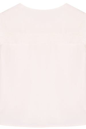 Шелковая блуза свободного кроя с оборкой Chloé Chloe C15684/14A купить с доставкой