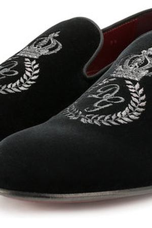 Бархатные слиперы Milano с вышивкой Dolce & Gabbana Dolce & Gabbana 0111/A50001/AD599