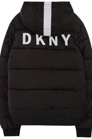 Стеганая куртка на молнии с капюшоном DKNY DKNY D26310/09B FW18/19