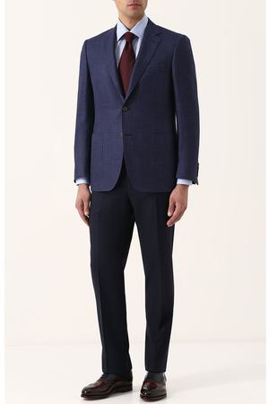 Кожаные оксфорды с брогированием Santoni Santoni MCC014059MC2HTRGB45