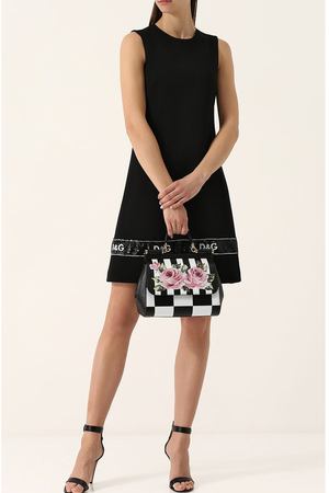 Шерстяное мини-платье с вышивкой пайетками Dolce & Gabbana Dolce & Gabbana F67F2Z/FUBD2 купить с доставкой