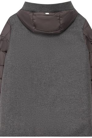 Шерстяная куртка со стеганными вставками и капюшоном Herno Herno GC0012B/39601/10A-14A