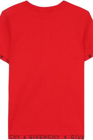 Хлопковая футболка с логотипом бренда Givenchy Givenchy H25080/6A-12A вариант 2 купить с доставкой