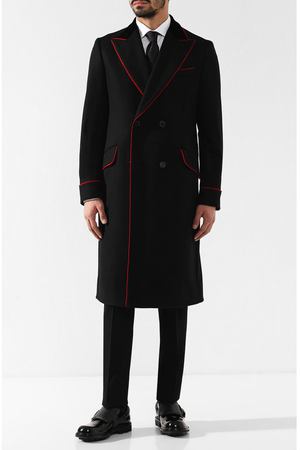 Двубортное пальто из шерсти Dolce & Gabbana Dolce & Gabbana G001MT/FURFM