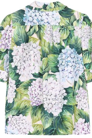 Хлопковая блуза с цветочным принтом и оборками Dolce & Gabbana Dolce & Gabbana 0131/L53S08/FS54Z/2-6