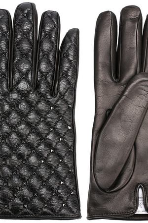 Кожаные перчатки Valentino Garavani с металлическими заклепками Valentino Valentino NW2G0A03/ARD купить с доставкой