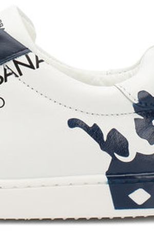 Кожаные кеды на шнуровке Dolce & Gabbana Dolce & Gabbana DA0608/AU613/24-28