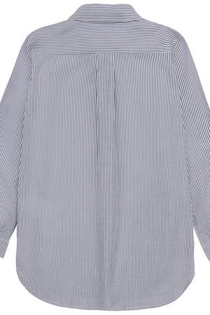 Хлопковая блуза в полоску с кружевной отделкой Ermanno Scervino Ermanno Scervino 41 I CM01/4-8