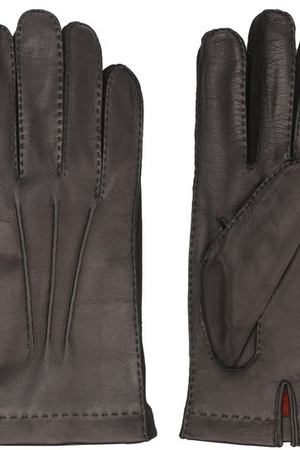 Кожаные перчатки с подкладкой из смеси кашемира и шелка Loro Piana Loro Piana FAF4256