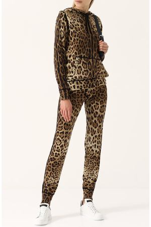 Кашемировые джоггеры с леопардовым принтом Dolce & Gabbana Dolce & Gabbana 0102/FRP04K/F86B5