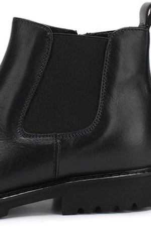 Кожаные ботинки на молнии с эластичной вставкой Lanvin Lanvin 58488/28-35 купить с доставкой