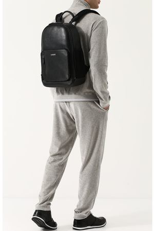 Кожаный рюкзак с внешним карманом на молнии Ermenegildo Zegna Ermenegildo Zegna C1352X-CBS