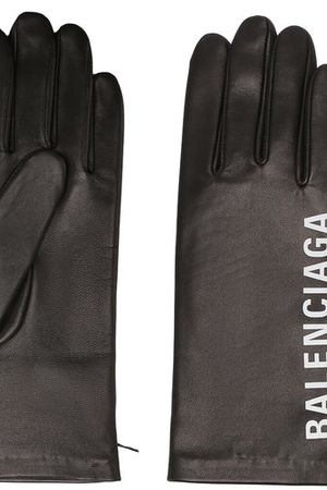 Кожаные перчатки с логотипом бренда Balenciaga Balenciaga 534869/TYH23