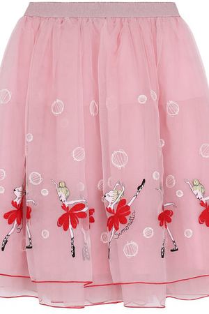 Многослойная юбка-миди с вышивкой Simonetta Simonetta 1H7050/HC810/12-16