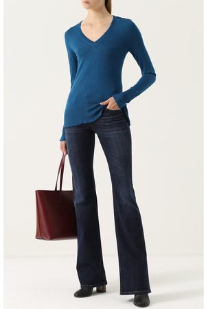 Приталенный пуловер с V-образным вырезом Roberto Cavalli Roberto Cavalli FQM465/MQ013 вариант 2 купить с доставкой