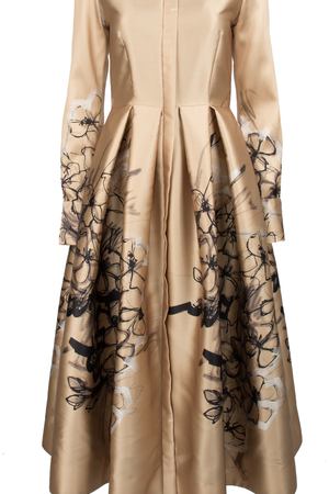 Платье с цветочным узором MA YA Maya MYFW17-D009 Золотистый купить с доставкой