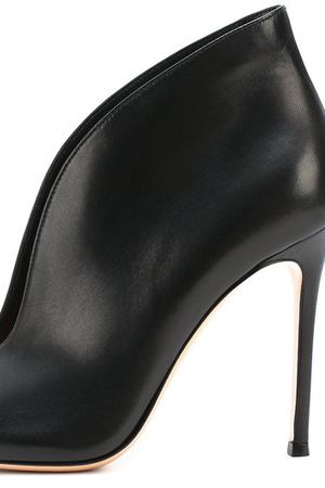 Кожаные ботильоны Vamp с открытым мысом Gianvito Rossi Gianvito Rossi G53260.15RIC.NVI