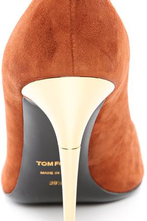 Замшевые туфли Metal Heel на шпильке Tom Ford Tom Ford W0991T/SUE