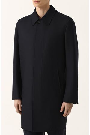 Шерстяное однотонное пальто Brioni Brioni S0NZ0Q/06AX6