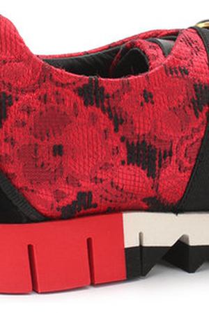 Текстильные кроссовки с эластичной вставкой и декором Dolce & Gabbana Dolce & Gabbana 0132/D10644/AM516/29-36 вариант 2